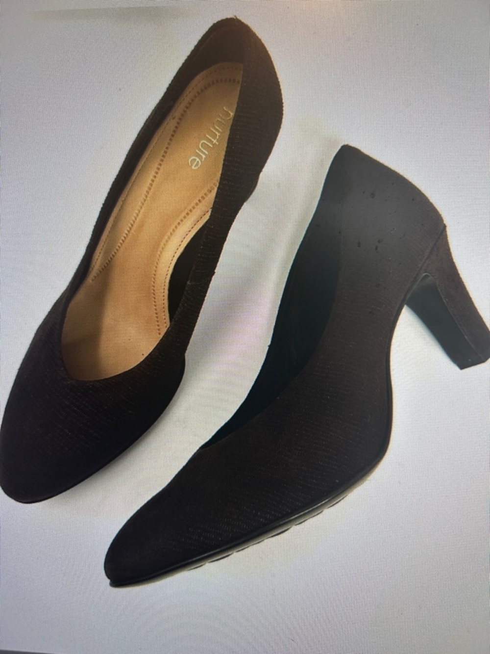 Nuture By Lamaze SZ 9 Brown Classic Woven Heels Comfort Office Closet Staple